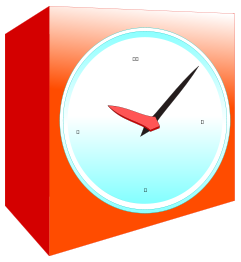 Analog alarm clock