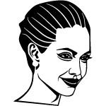 Angelina Jolie Vector Portrait