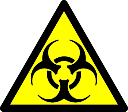 Biohazard Road Symbol clip art