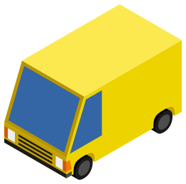 CM Isometric Yellow Van