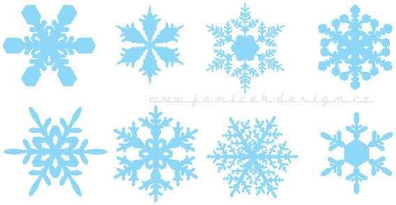 Design elements - Set of snowflakes
