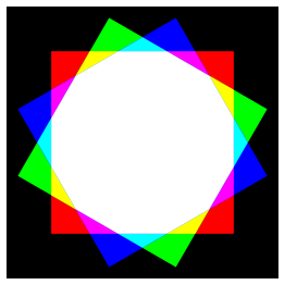 Dodecagon Color Mixing