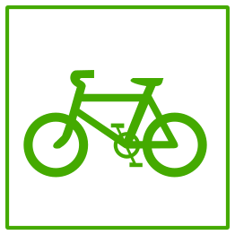 Eco Green Bicycle Icon