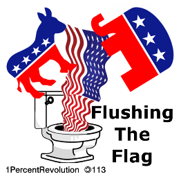 Flag Being Flushed