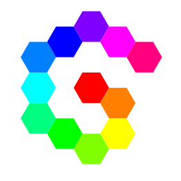 Hexagon Spiral Rainbow