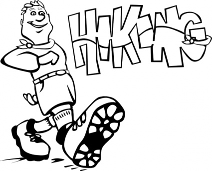 Hiking clip art