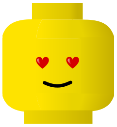 LEGO smiley -- love