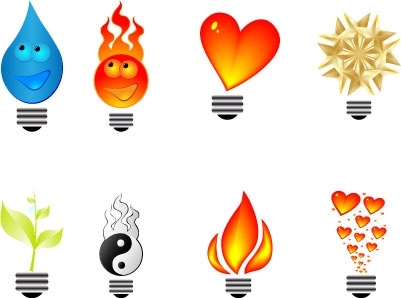 Light bulb icons