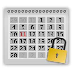 Locked Calendar