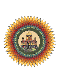 Mandala building in color