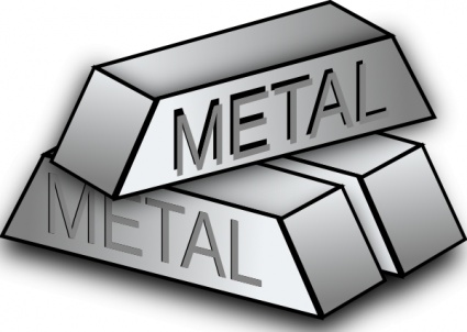 Metal Block Icons clip art