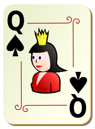 Ornamental deck: Queen of spades