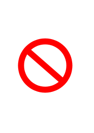 Panneau interdit / forbidden road sign basic