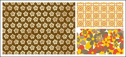 Practical flower pattern vector background