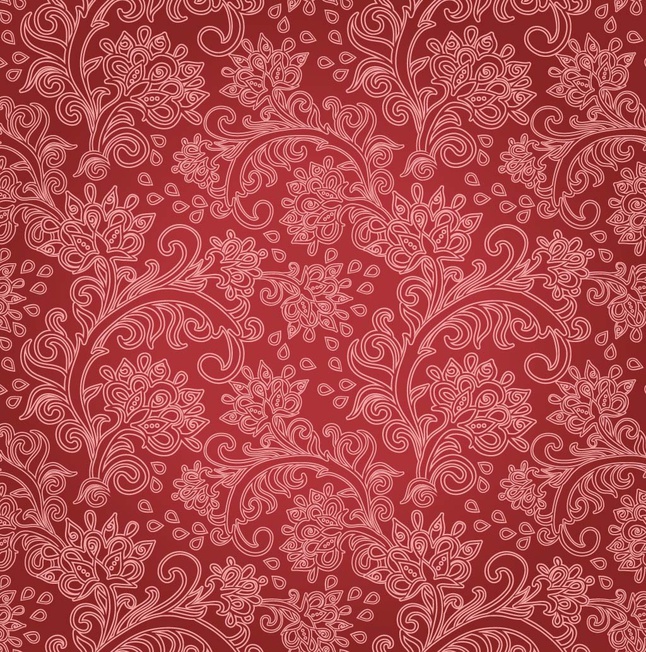 Red Floral Background