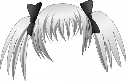 Secretlondon Manga Hair clip art