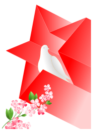 Soviet Poster Dove In Star