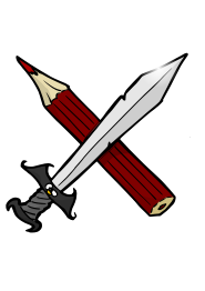 Sword and pencil