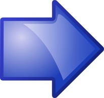 Arrow Blue Right clip art