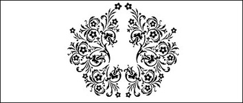 Black-and-white pattern vector