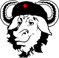 Black Gnu Cow Hat Cap Lineart Smile