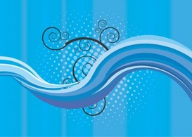 Blue Waves Background