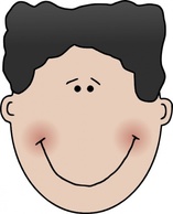 Boy Face clip art