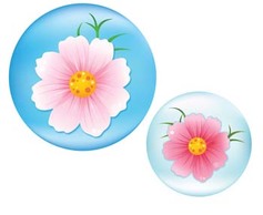 Button Flower Vector 17