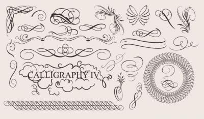 Caligraphy Design Elements