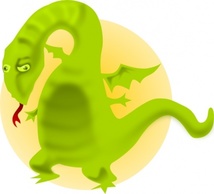 Cartoon Dragon clip art