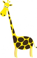 Cartoon Giraffe clip art