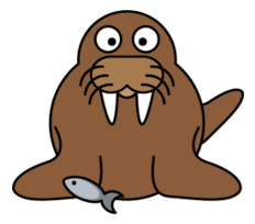 Cartoon Walrus