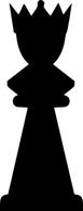 Chess Black Queen clip art