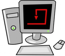 Computer Cartoon Desktop clip art