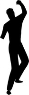 Dancing Silhouette clip art