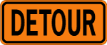 Detour Vector Sign