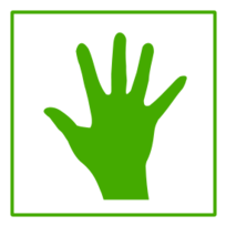 Eco Green Hand Icon