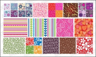 Featured tile pattern vector background material -2