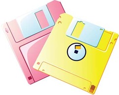 Floppy disc vector 2