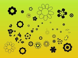 Flower Elements Clip Art