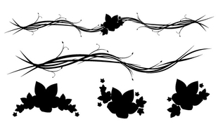 Free Horizontal Floral Ornaments