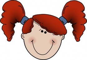 Girlface clip art