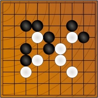 Go Wei Chi Board Game clip art