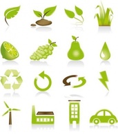 Green icon set