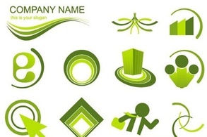 Green logo set