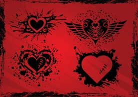 Grunge Hearts