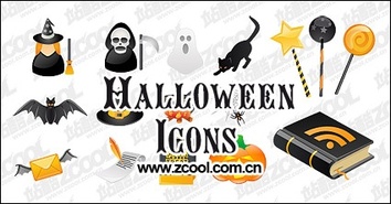 Halloween icon vector material