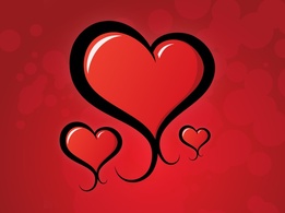 Heart Swirls Vector