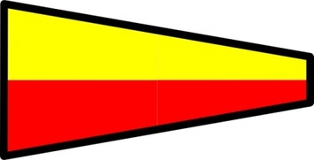 International Maritime Signal Flag 7 clip art