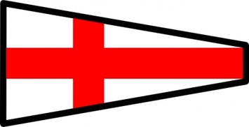 International Maritime Signal Flag 8 clip art